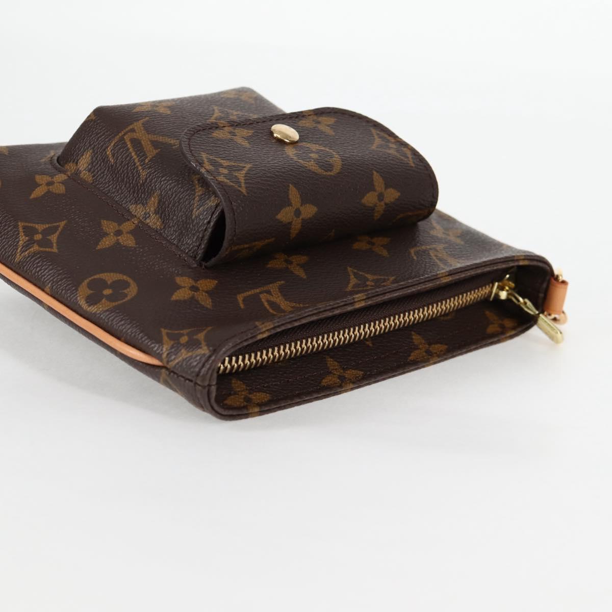 Louis Vuitton Partition, Brown, Canvas, clutch