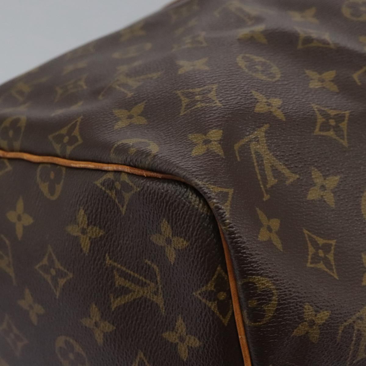 Louis Vuitton Keepall 55, Brown, Canvas, travel