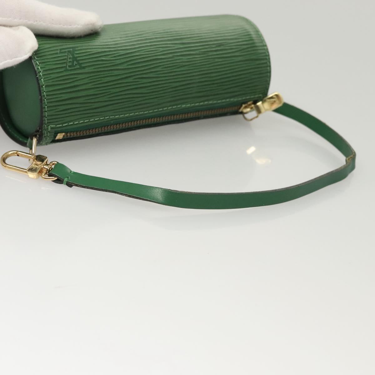 Louis Vuitton Soufflot, Green, Leather, handbag