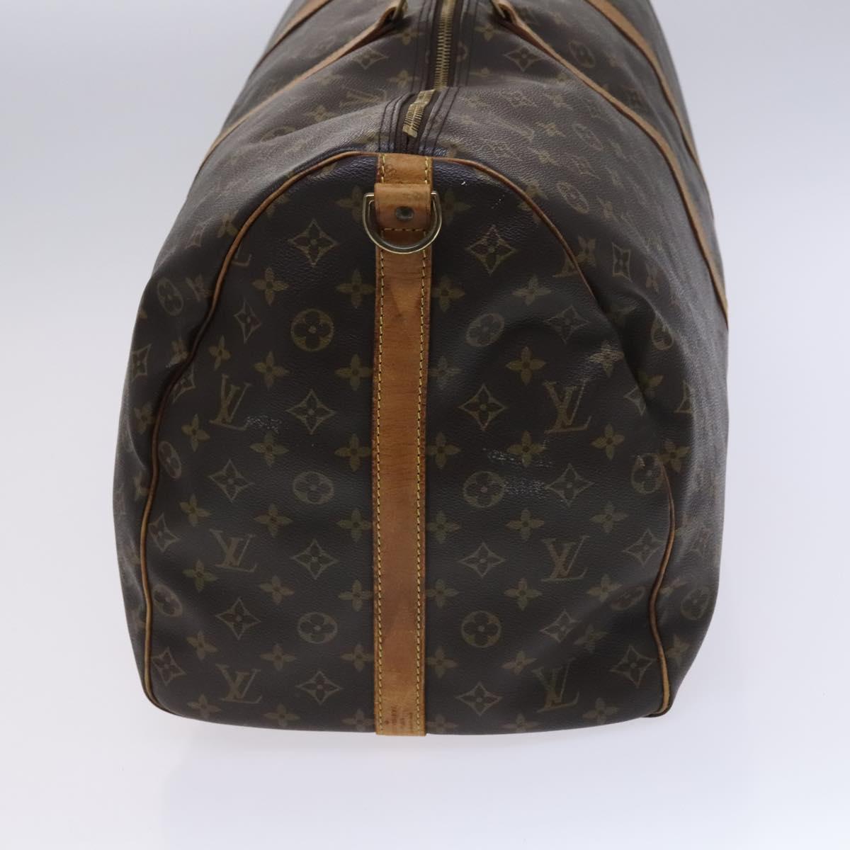 Louis Vuitton Keepall Bandoulière 60, Brown, Canvas, travel