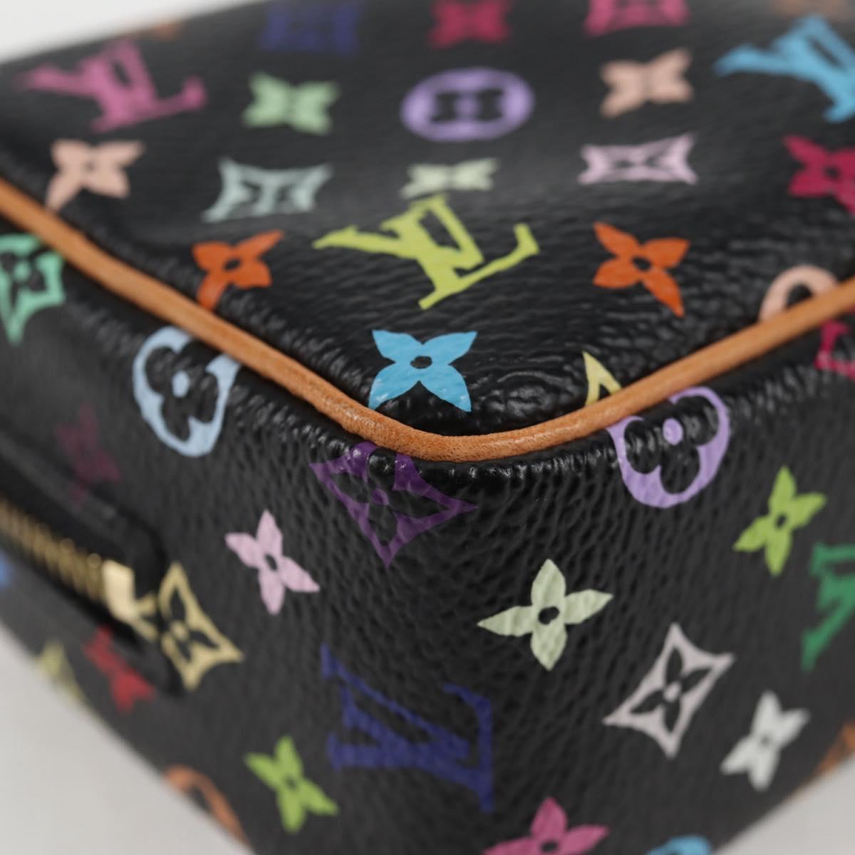 Louis Vuitton Wapity, Black, Canvas, clutch