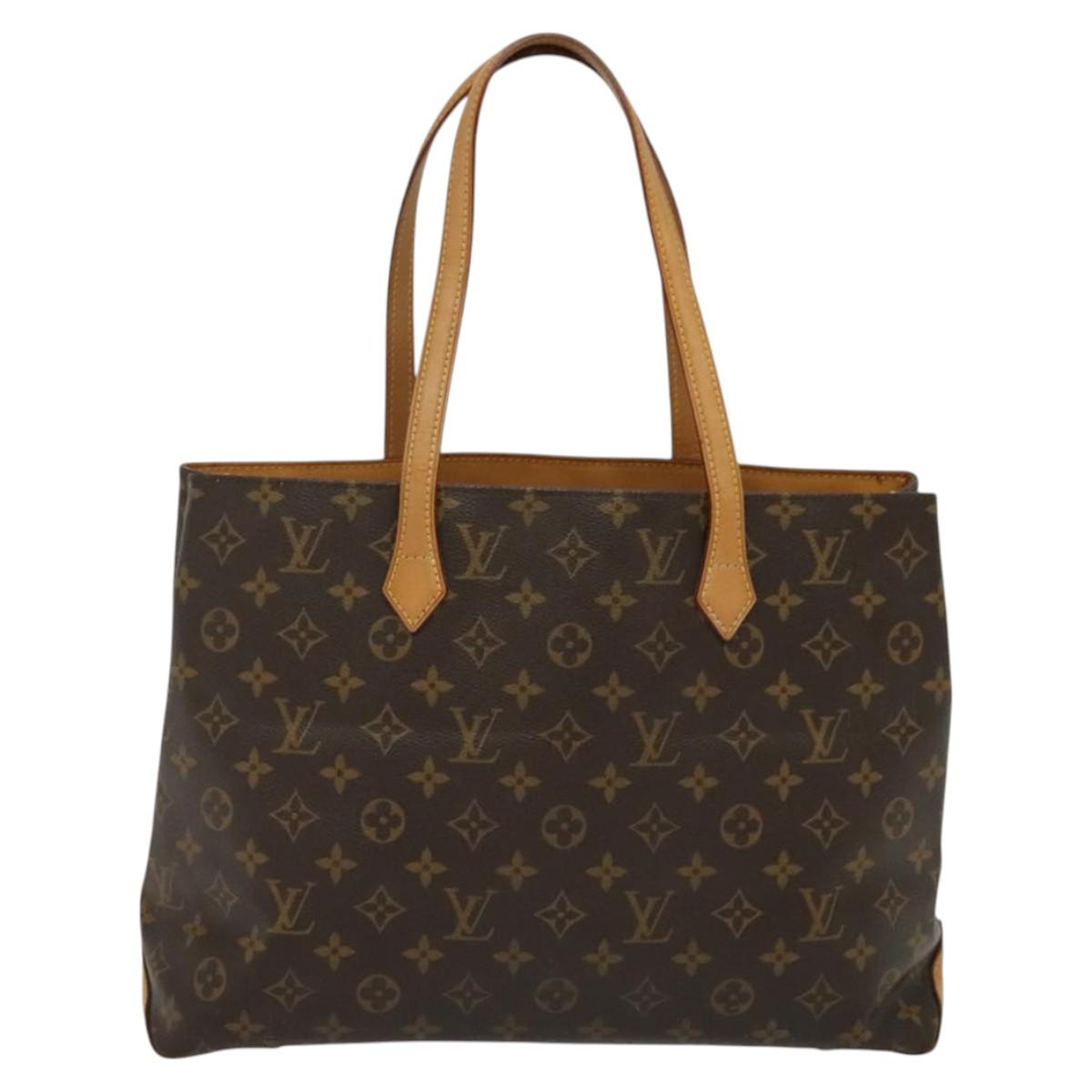 Louis Vuitton Wilshire, Brown, Canvas, handbag