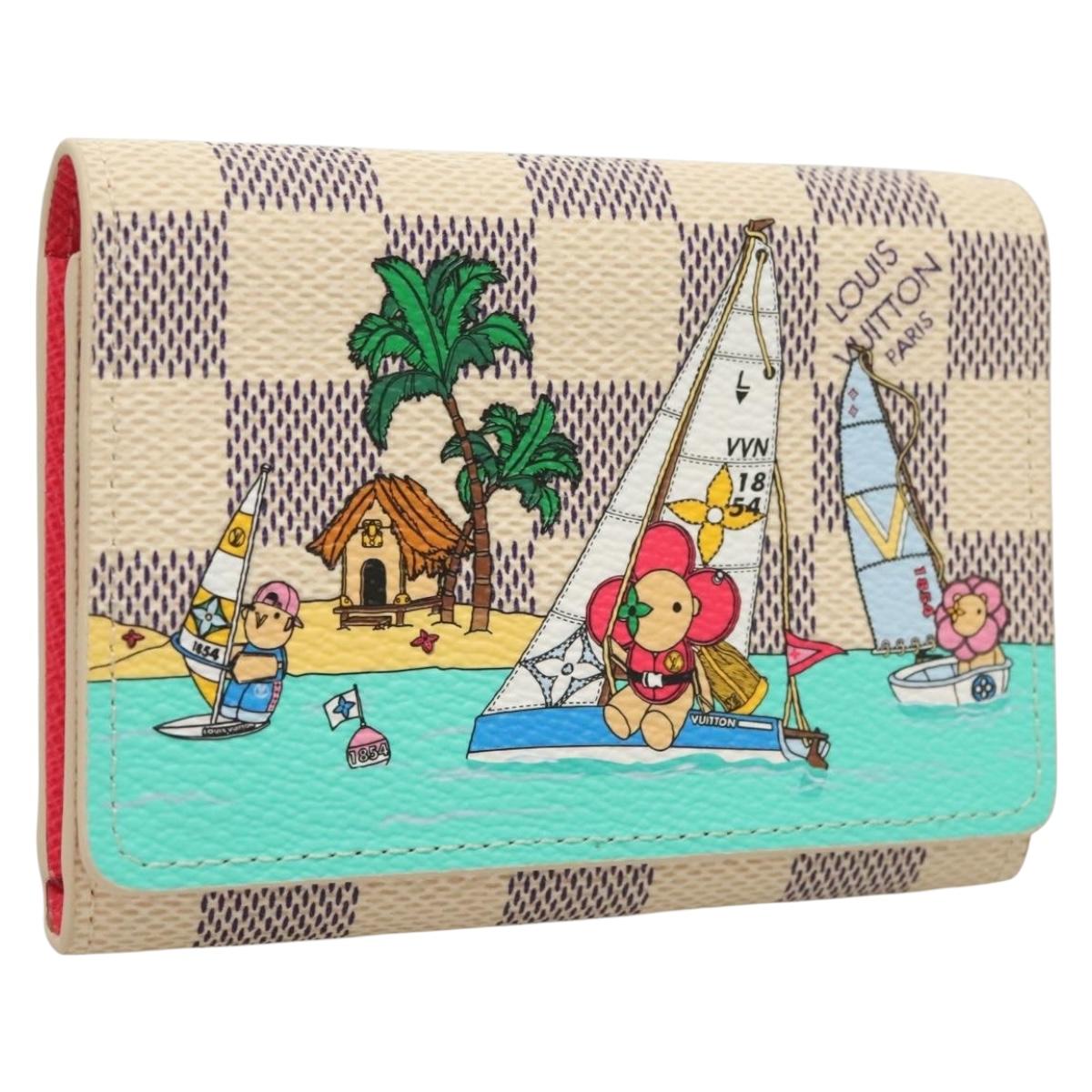 Louis Vuitton Rosalie, White, Canvas, wallet