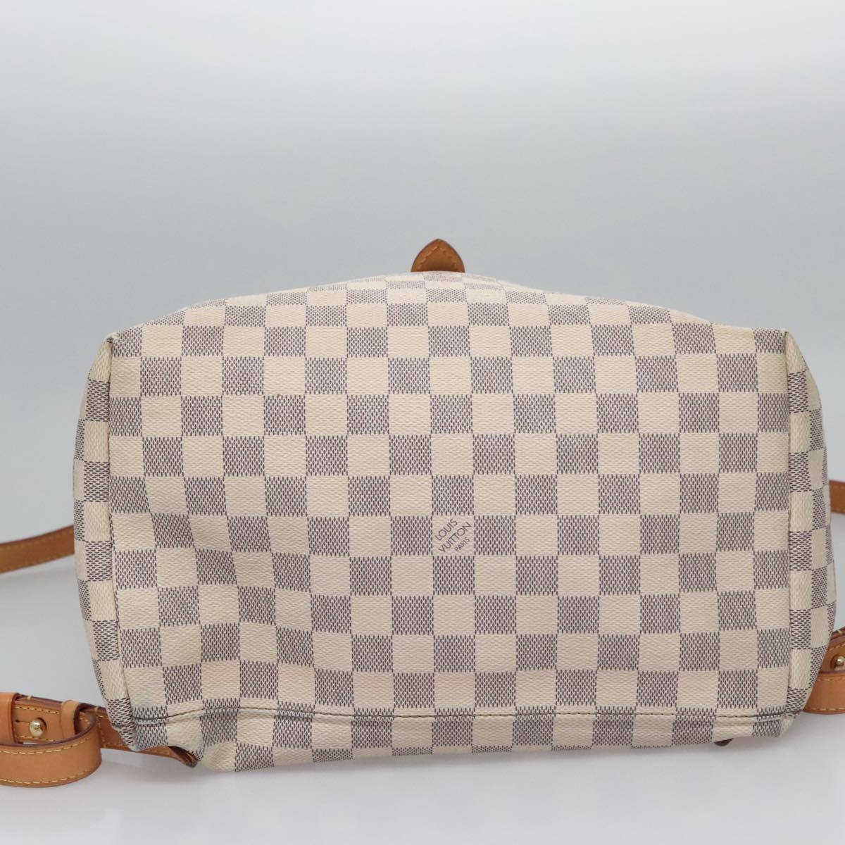 Louis Vuitton Sperone, White, Canvas, backpack