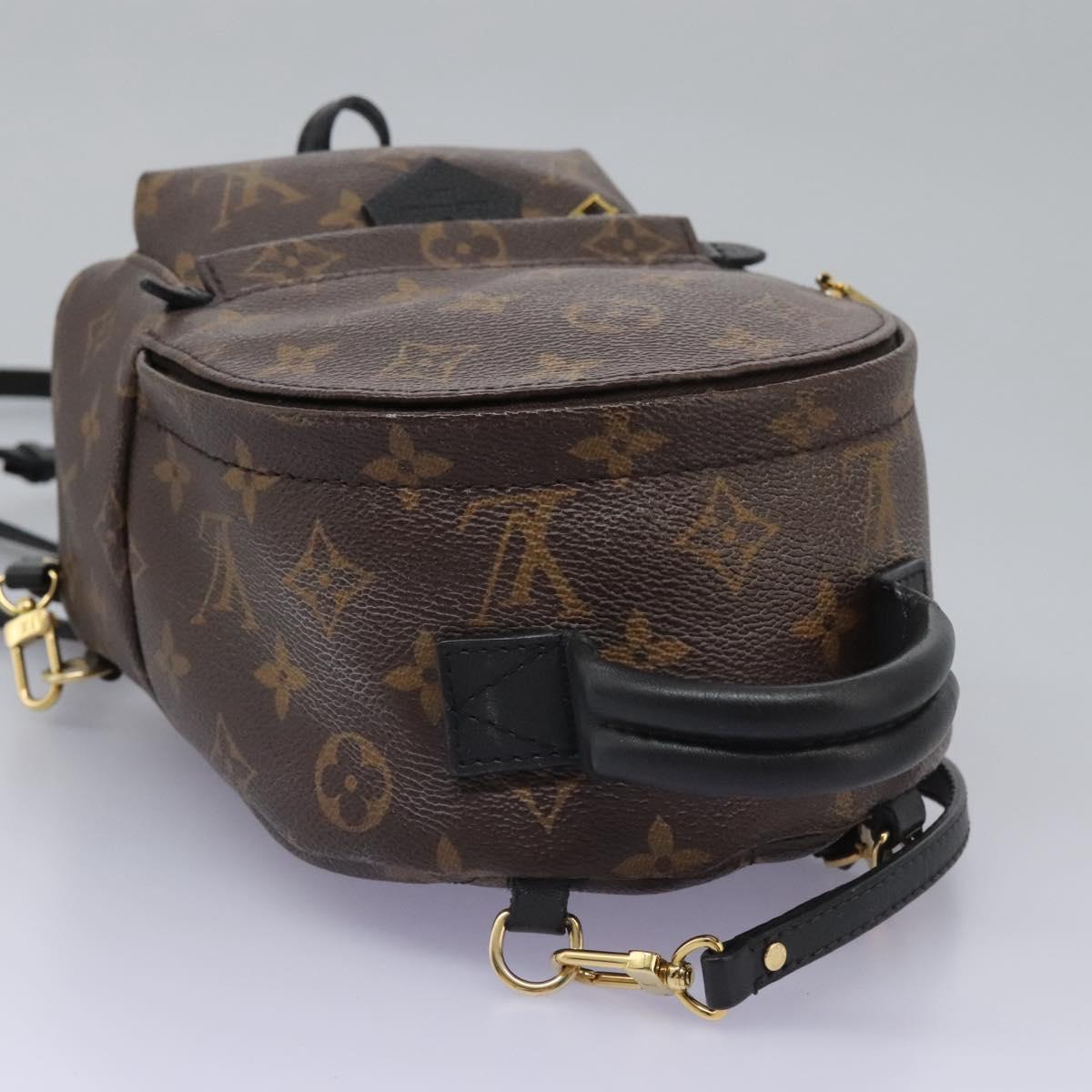 Louis Vuitton Palm Springs mini, Brown, Canvas, backpack
