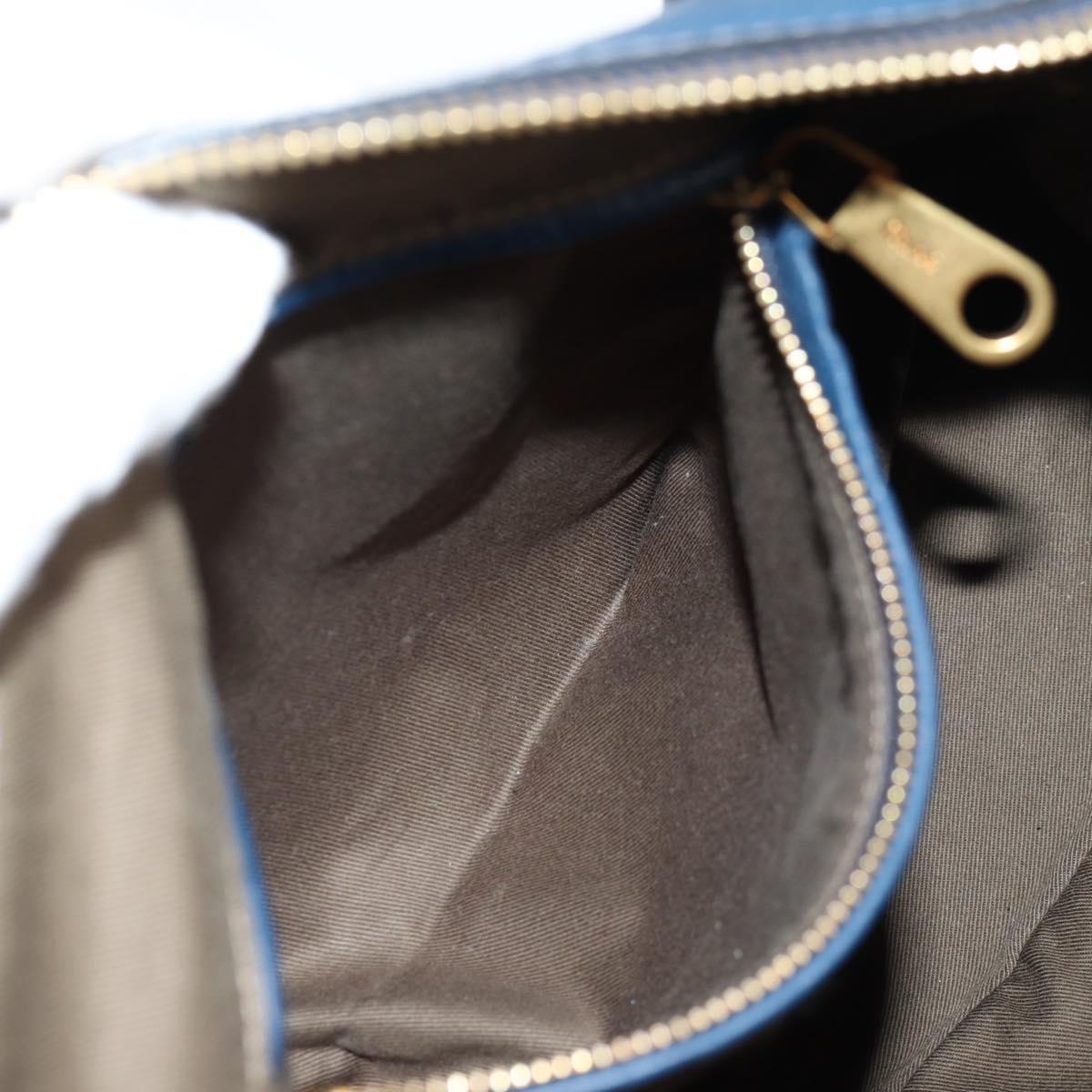 Chloé Marcie, Navy, Leather, handbag