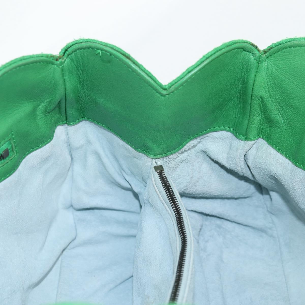 Bottega Veneta Intrecciato, Green, Leather, handbag