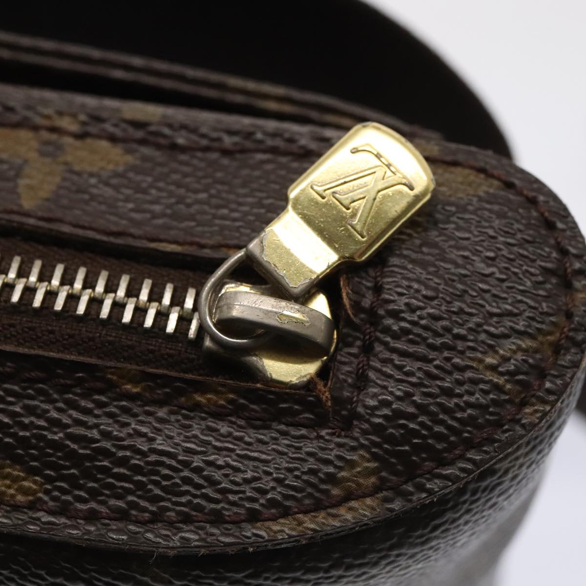 Louis Vuitton Geronimos, Brown, Canvas, clutch