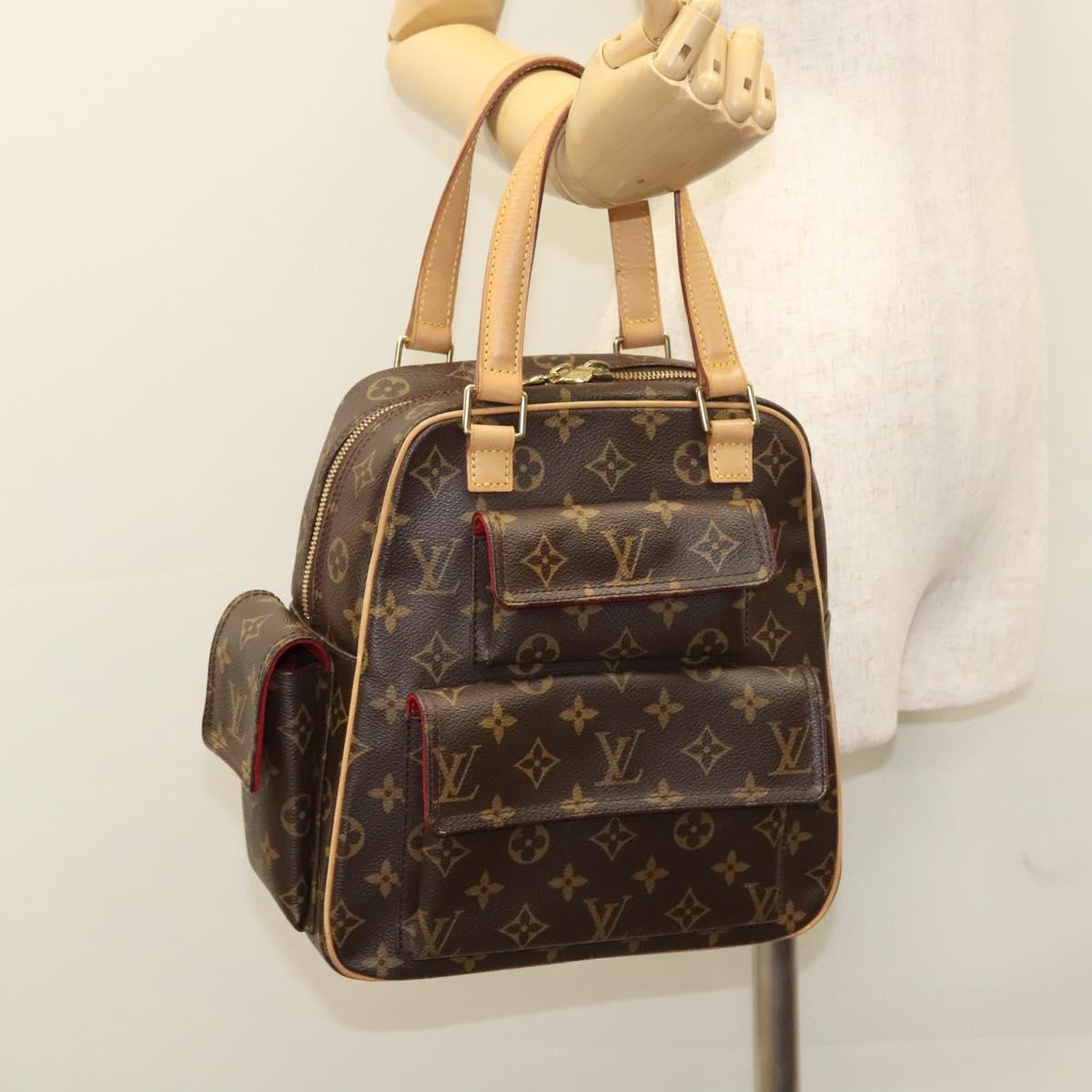 Louis Vuitton Excentri cité, Brown, Canvas, handbag