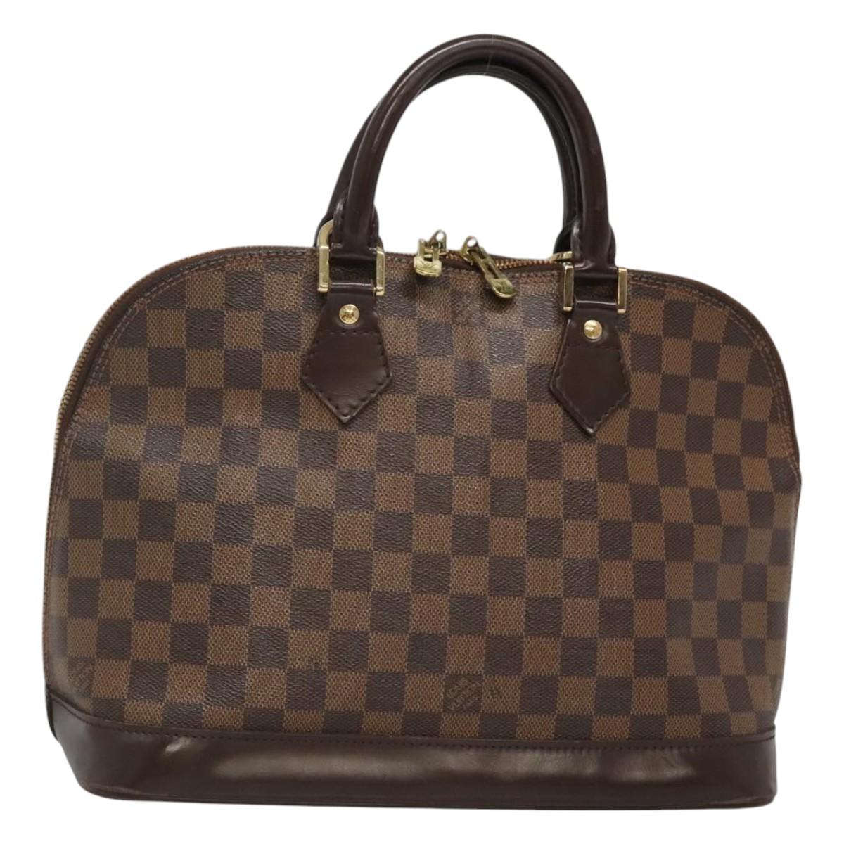 Louis Vuitton Alma, Brown, Canvas, handbag