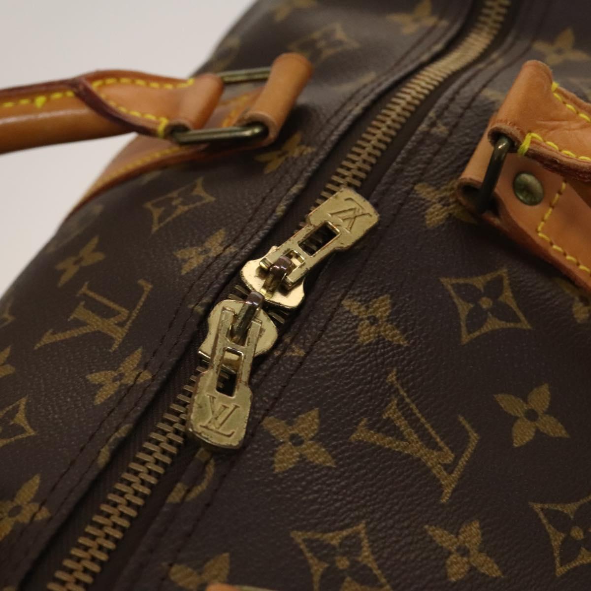 Louis Vuitton Keepall Bandoulière 60, Brown, Canvas, travel