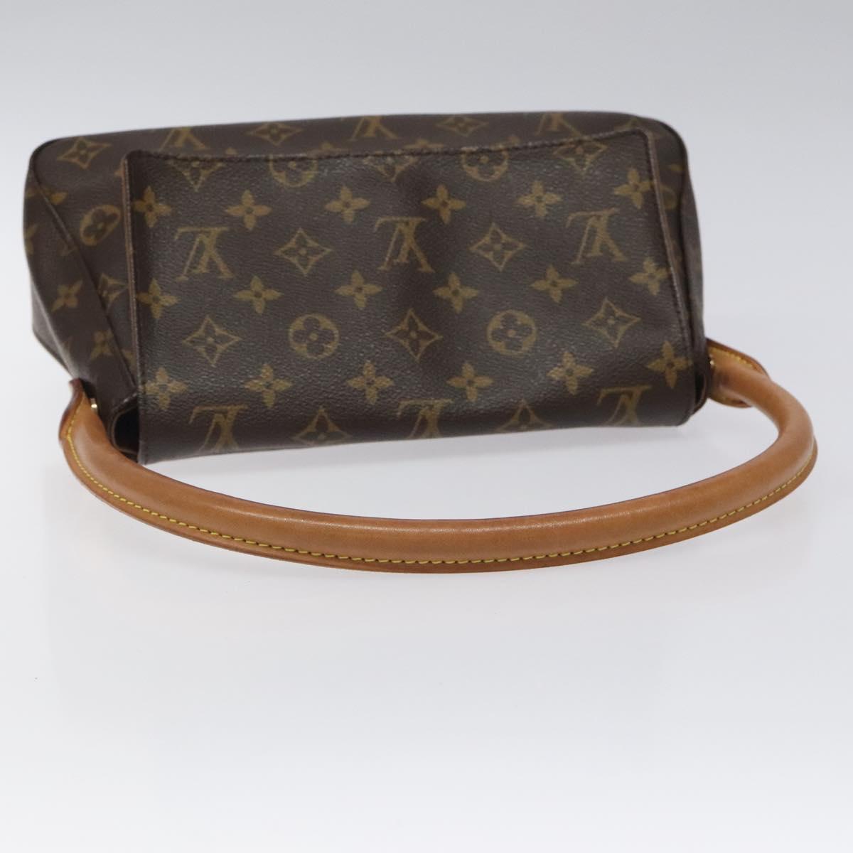 Louis Vuitton Mini looping, Brown, Canvas, shoulder