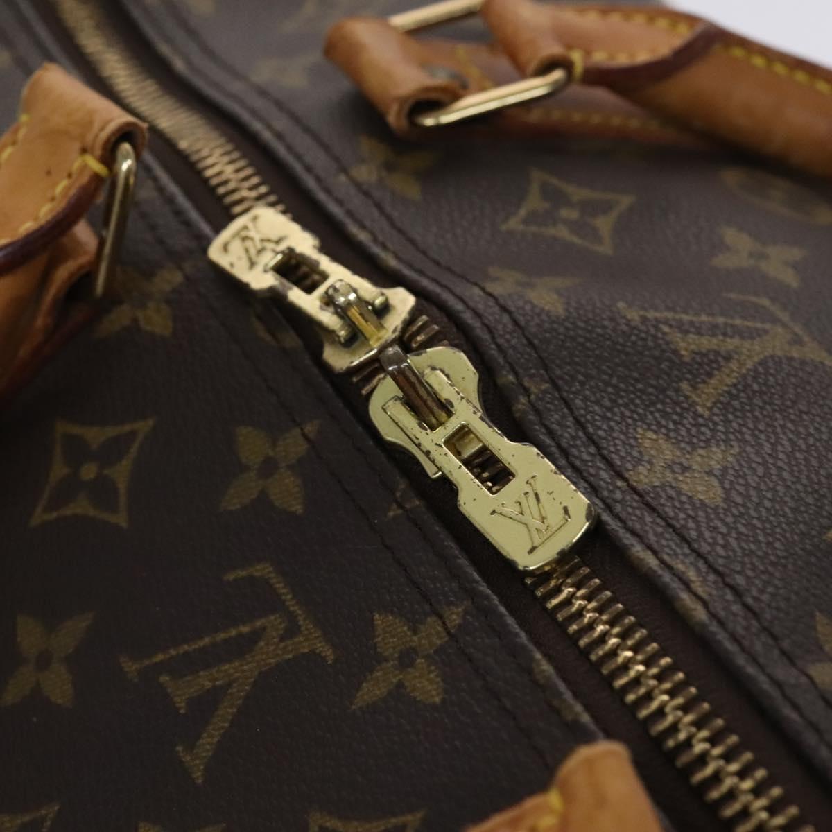 Louis Vuitton Keepall Bandoulière 60, Brown, Canvas, travel