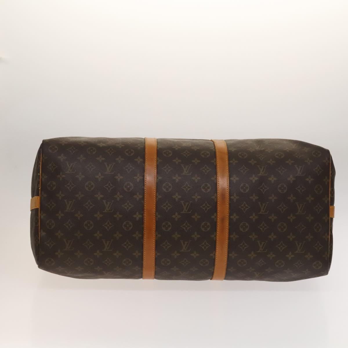 Louis Vuitton Keepall Bandoulière 60, Brown, Canvas, travel