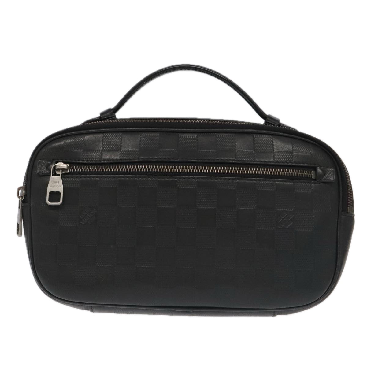 Louis Vuitton Ambler, Black, Leather, shoulder