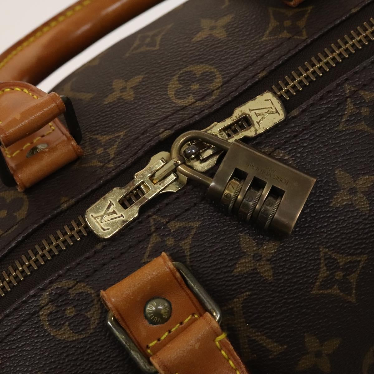 Louis Vuitton Keepall 45, Brown, Canvas, travel