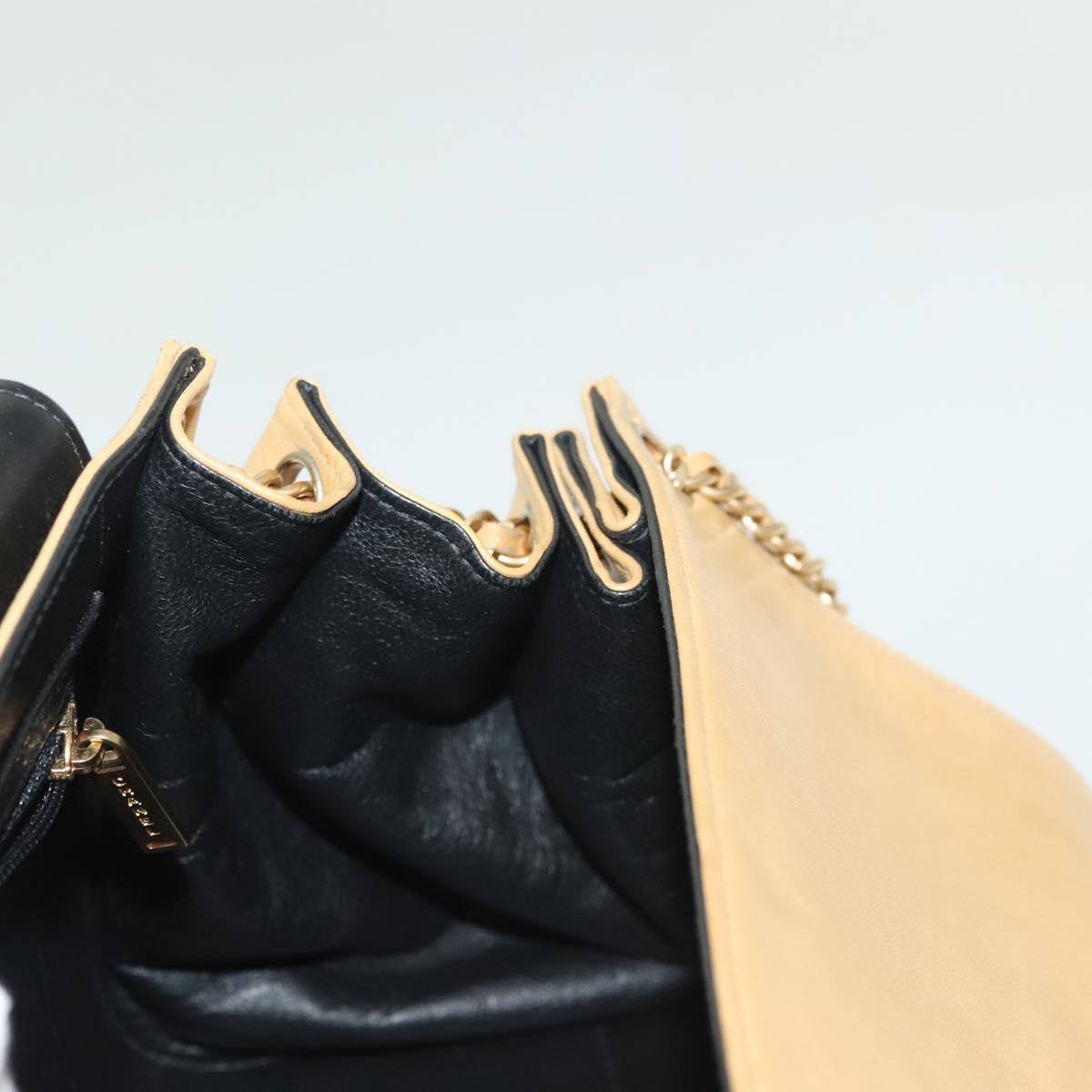 Chanel Chocolate Bar Shoulder Bag, Beige, Leather, shoulder