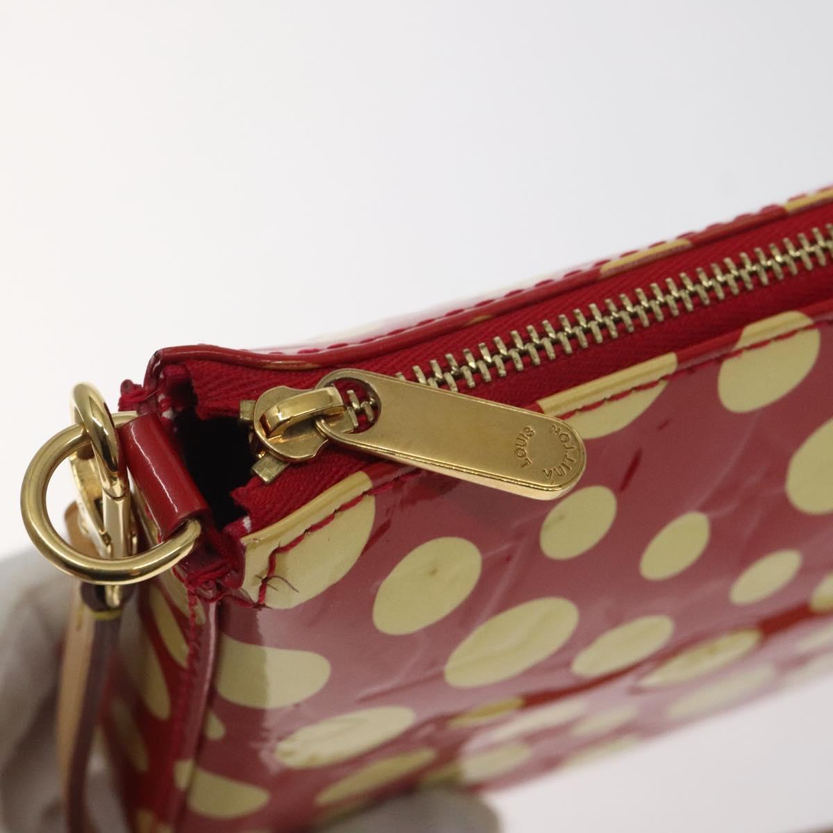 Louis Vuitton Pochette Accessoire, Red, Patent Leather, clutch