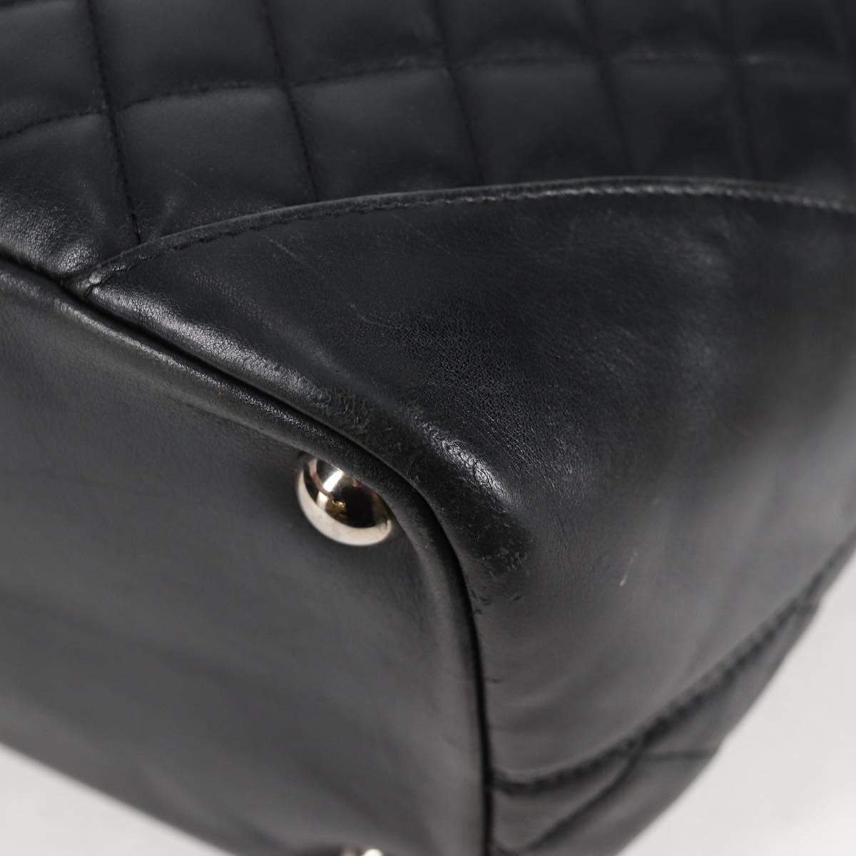 Chanel Cambon, Black, Leather, handbag
