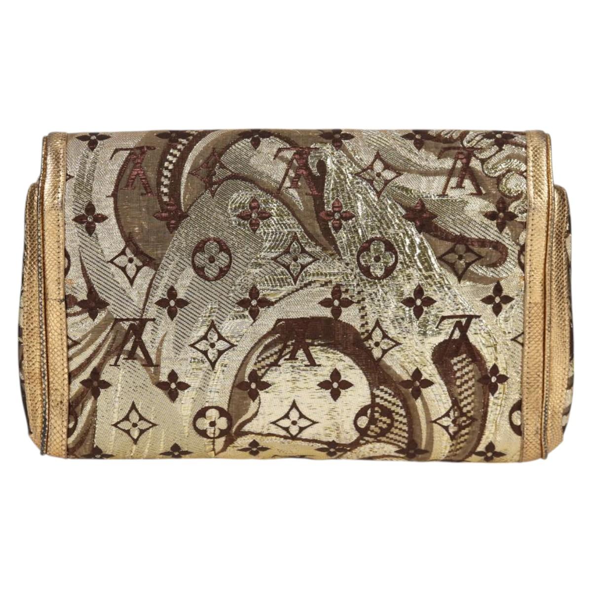 Louis Vuitton, Gold, Canvas, clutch