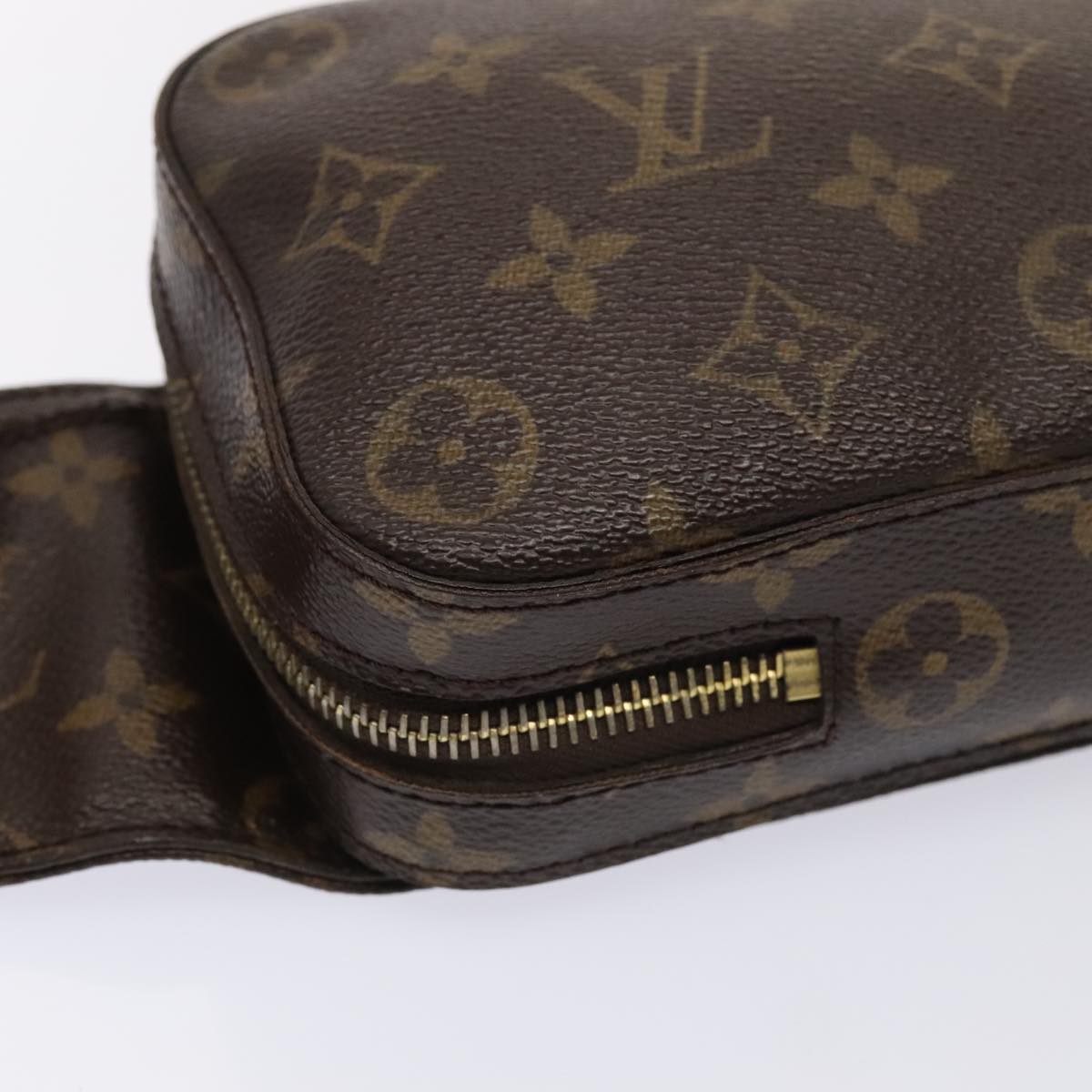 Louis Vuitton Geronimos, Brown, Canvas, clutch
