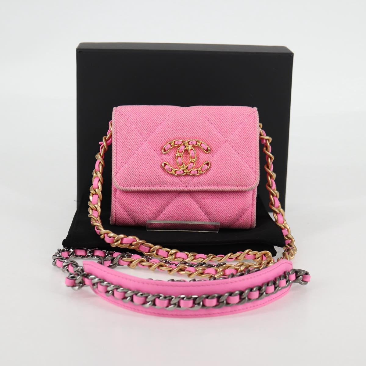 Chanel Trendy CC, Pink, Canvas, shoulder