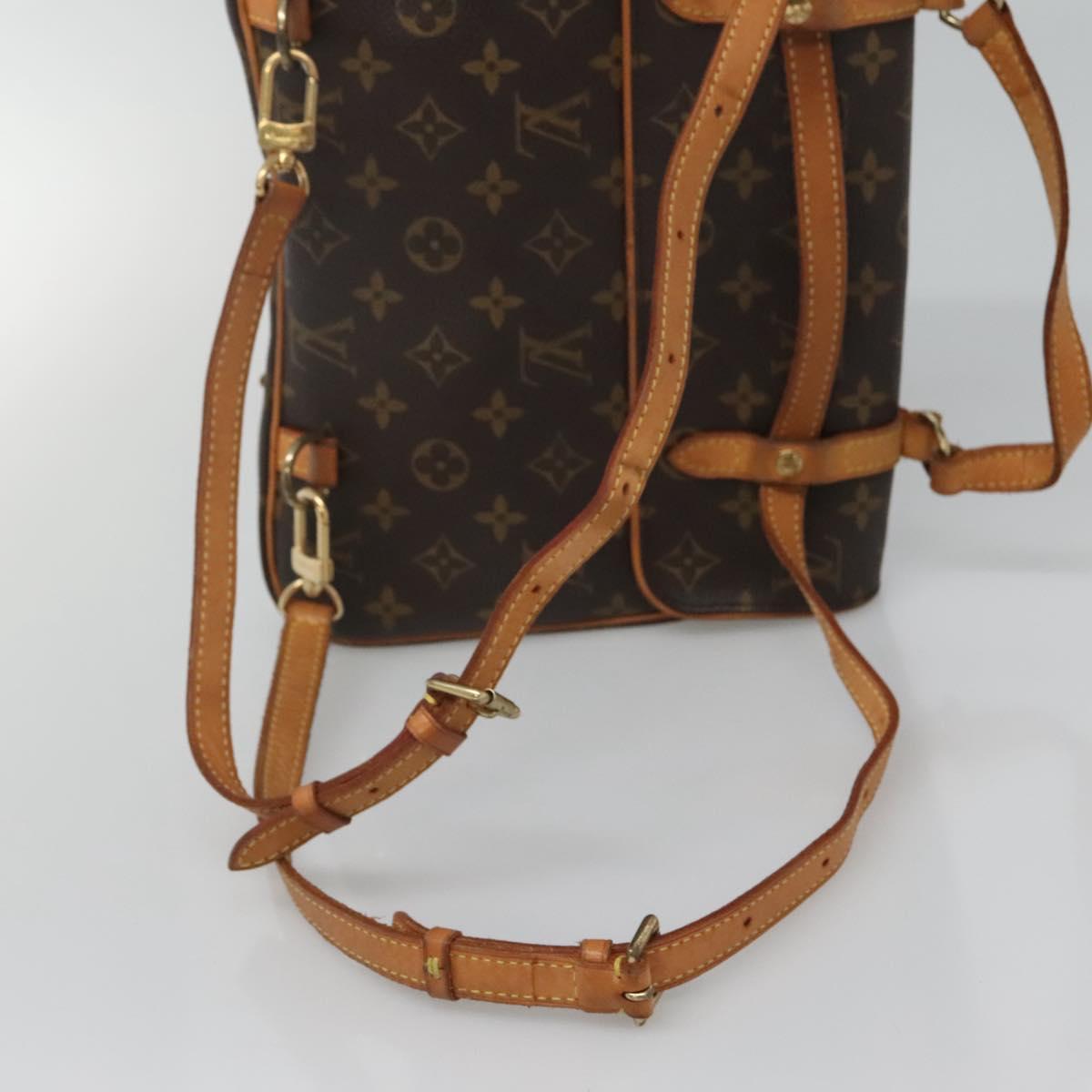 Louis Vuitton Marelle, Brown, Canvas, backpack