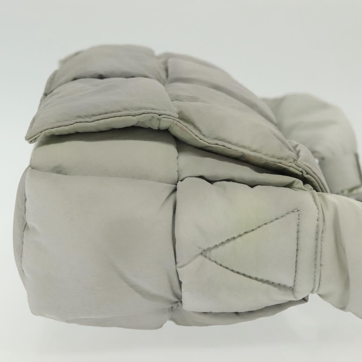 Bottega Veneta Cassette, GRAY, NYLON, shoulder