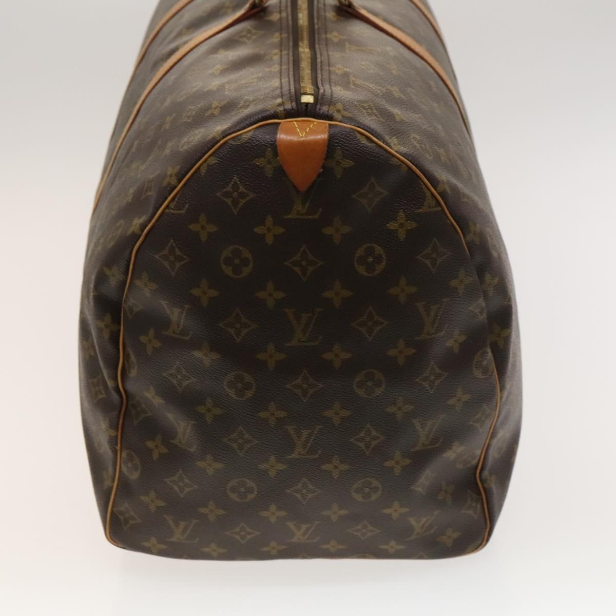 Louis Vuitton Keepall 60, Brown, Canvas, travel