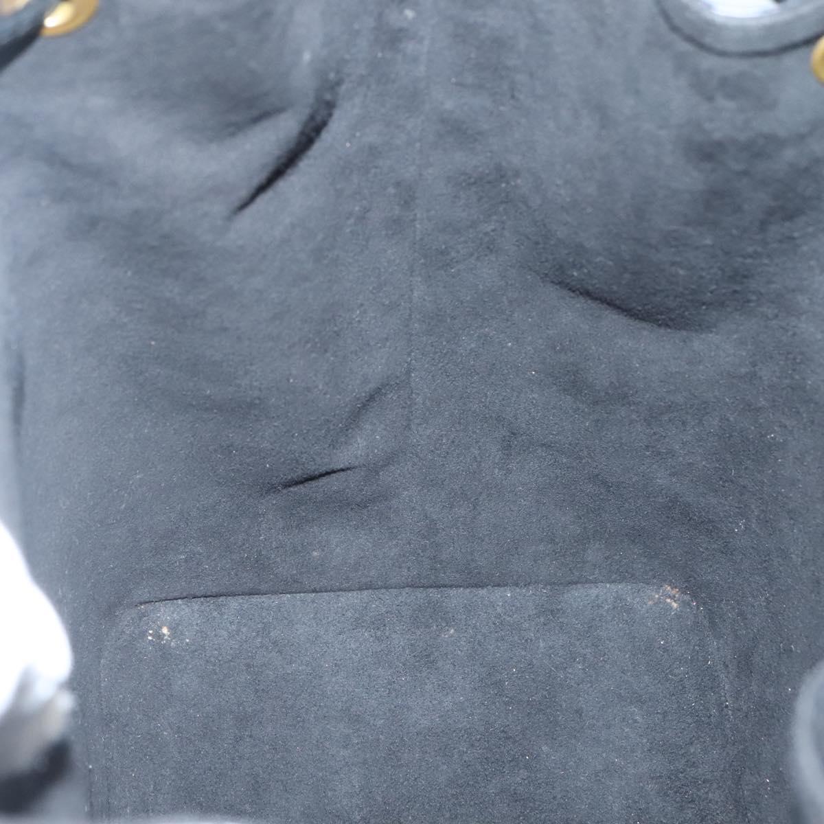 Louis Vuitton Petit Noé, Black, Leather, shoulder