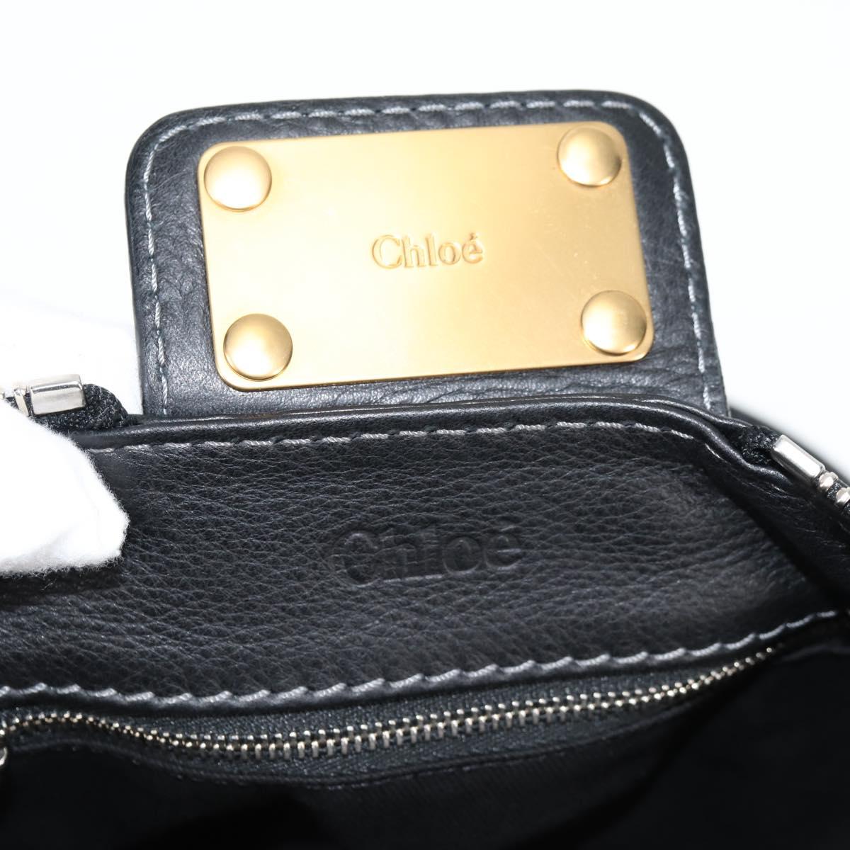 Chloé Paddington, Black, Leather, handbag