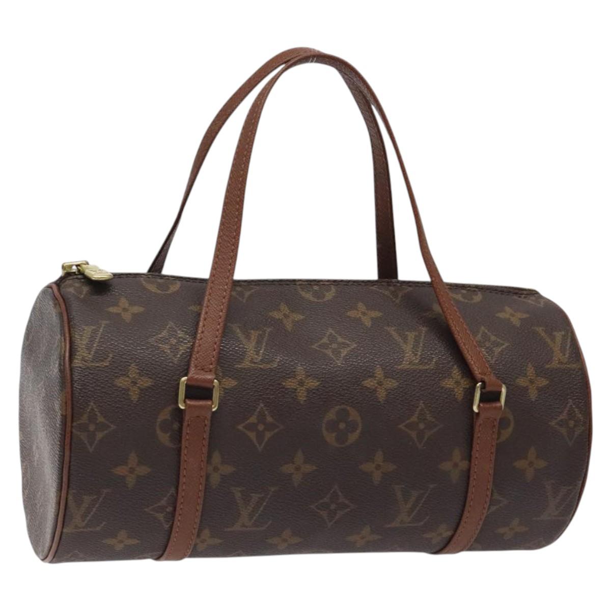 Louis Vuitton Papillon 26, Black, Canvas, handbag