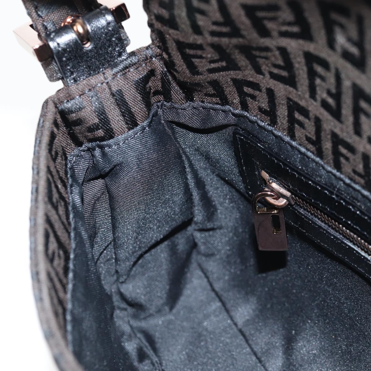 Fendi Baguette, Brown, Canvas, shoulder