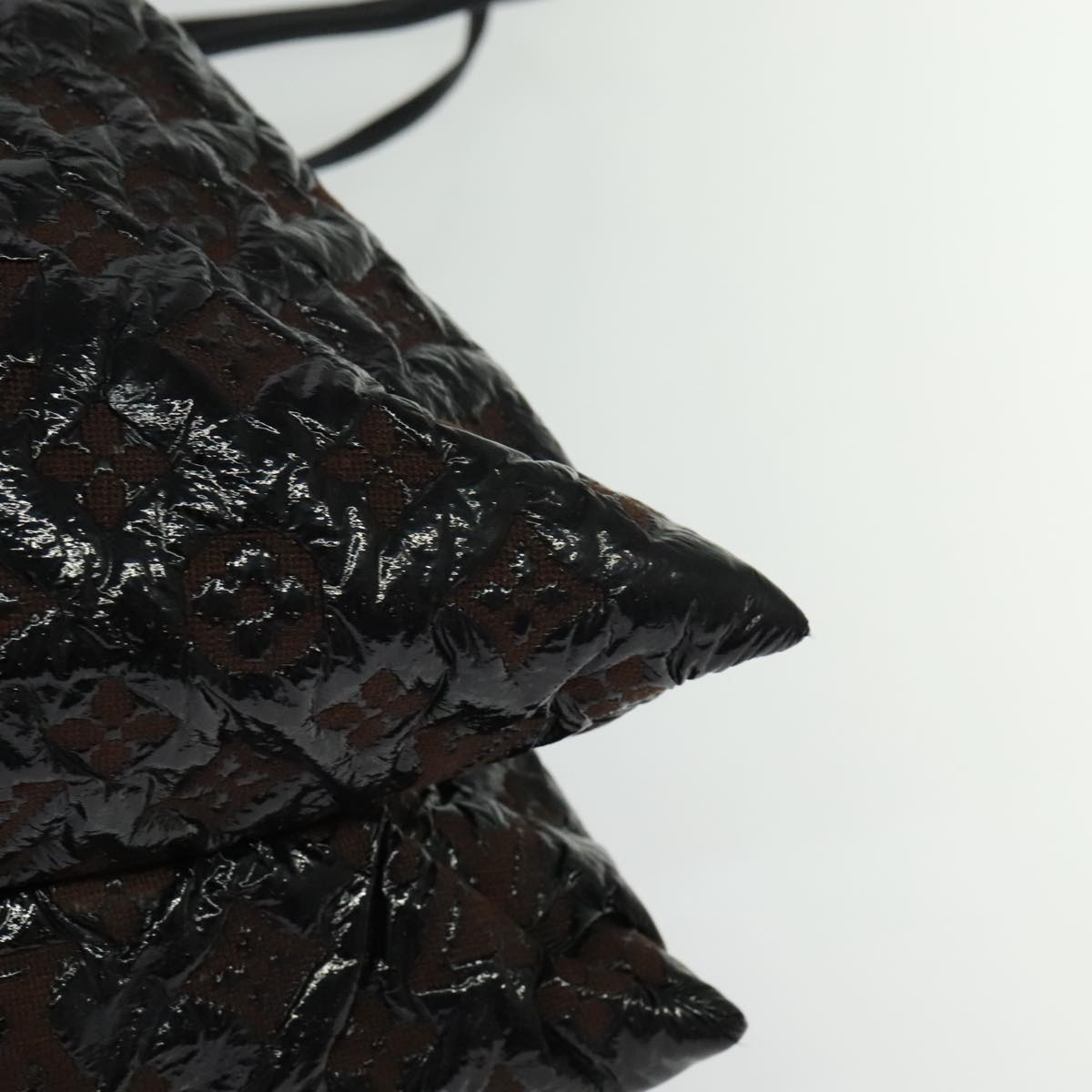 Louis Vuitton Squishy, Black, Canvas, shoulder