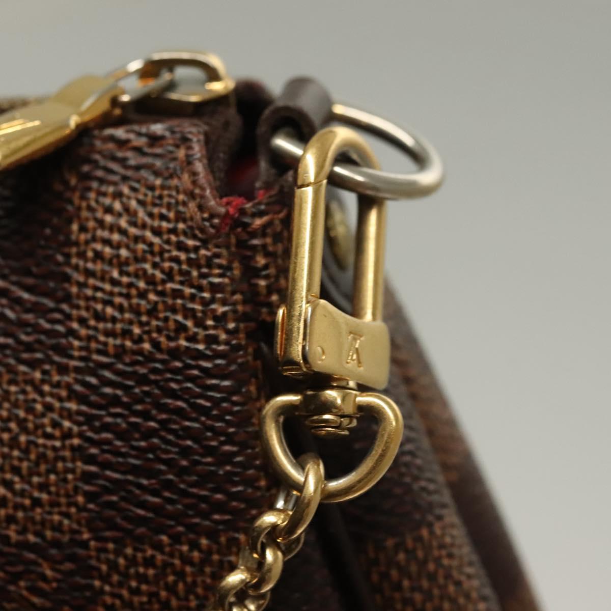 Louis Vuitton Eva, Brown, Canvas, shoulder