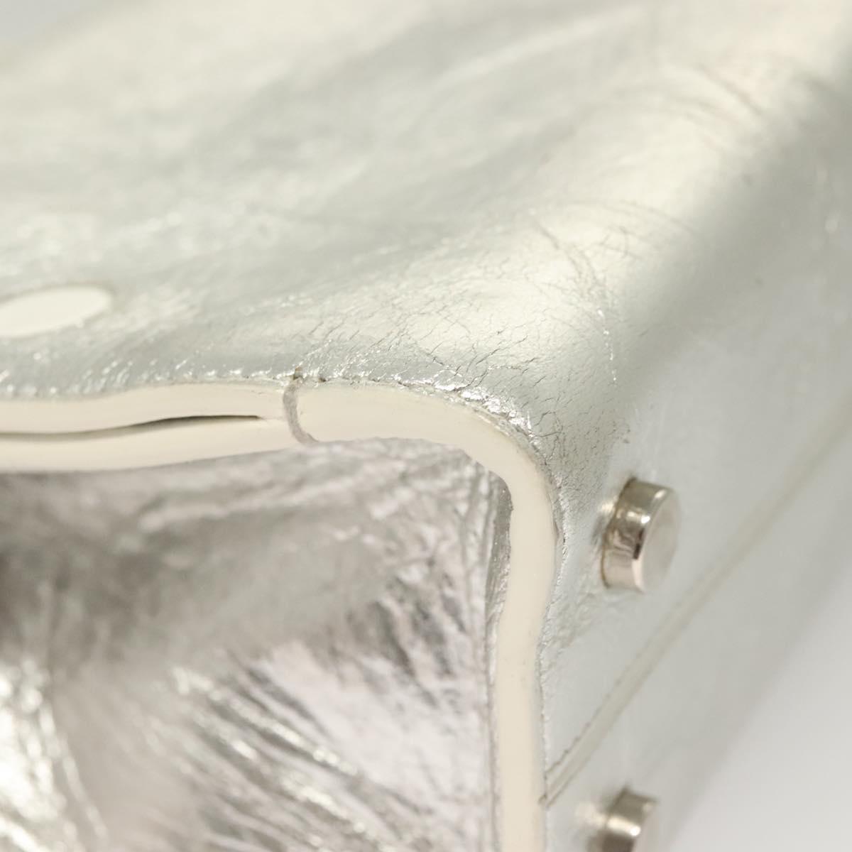 Dior Diorever, Silver, Leather, handbag