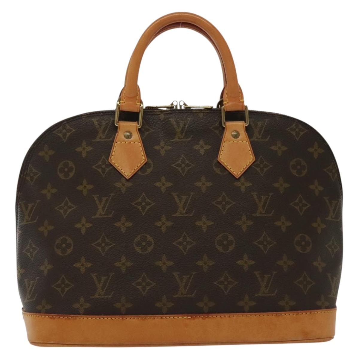 Louis Vuitton Alma, Brown, Canvas, handbag