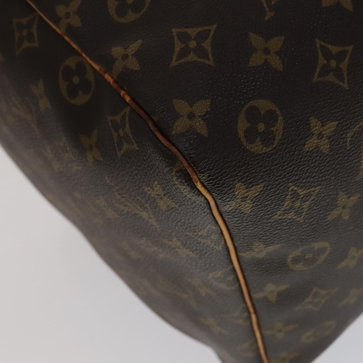 Louis Vuitton Keepall 60, Brown, Canvas, travel
