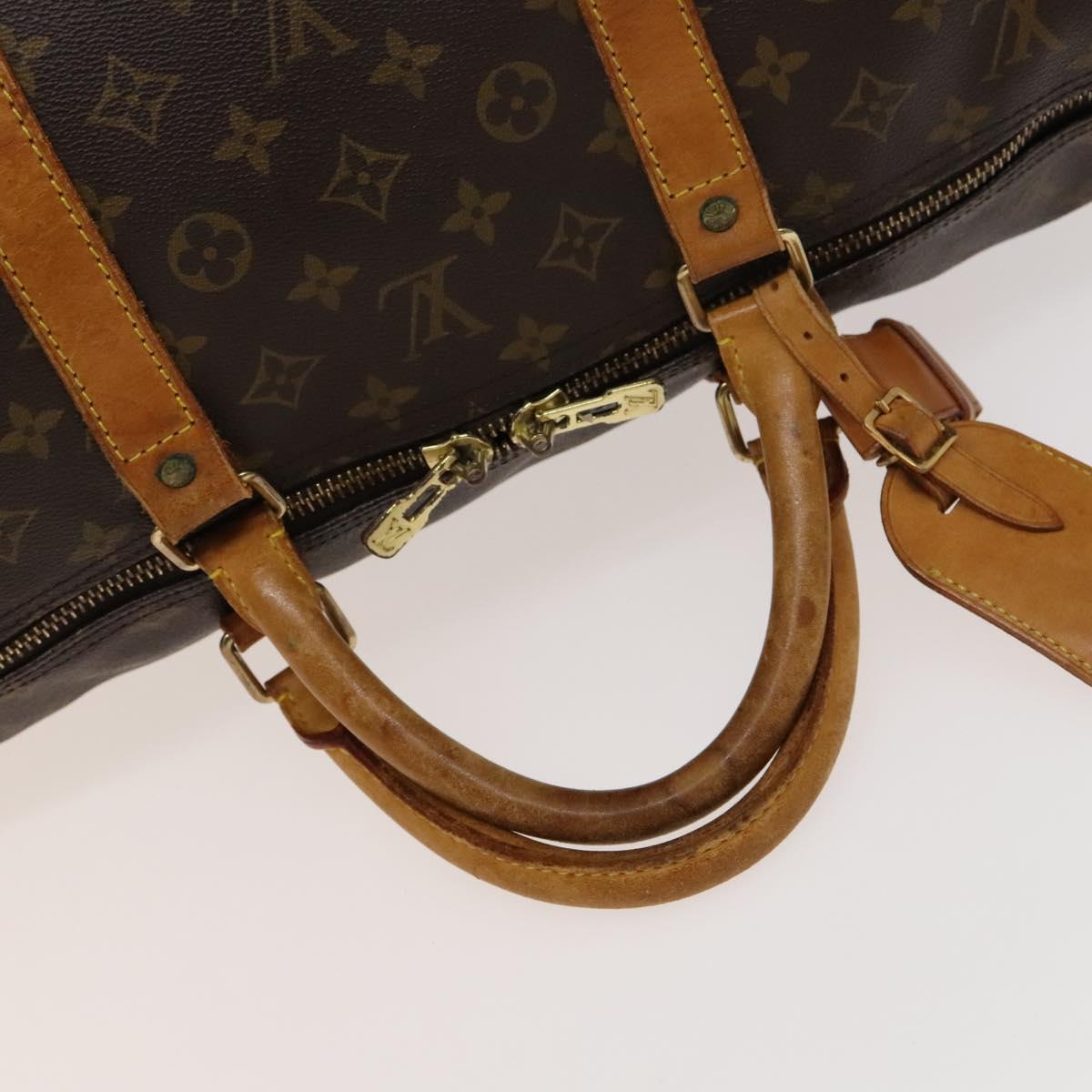 Louis Vuitton Keepall 60, Brown, Canvas, travel