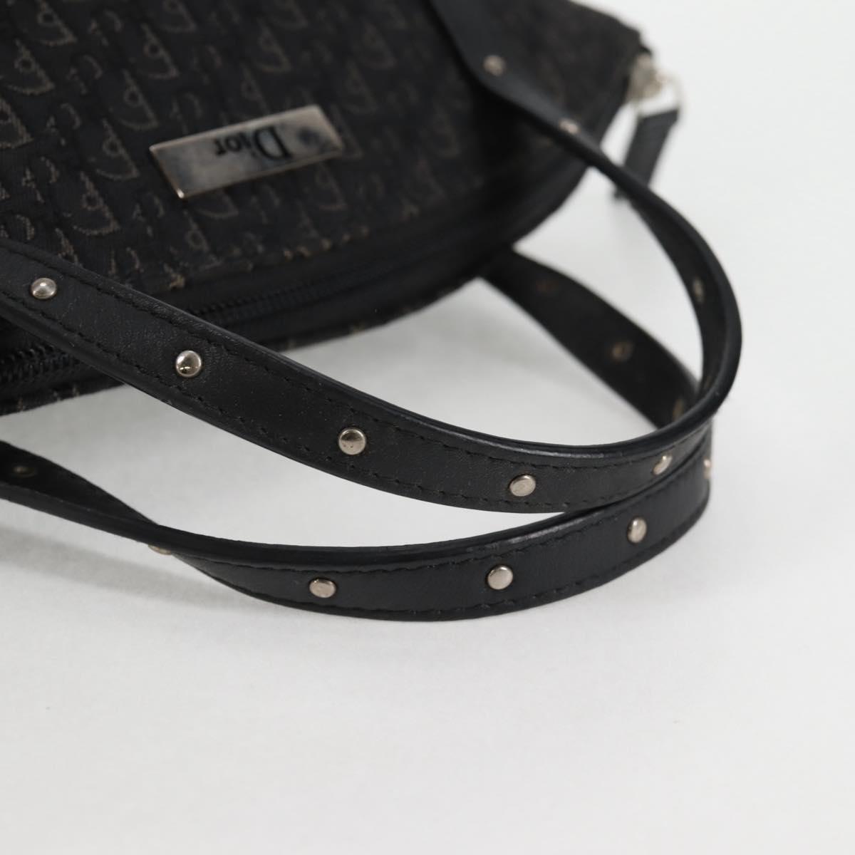 Dior Diorissimo, Black, "CANVAS, LEATHER", handbag