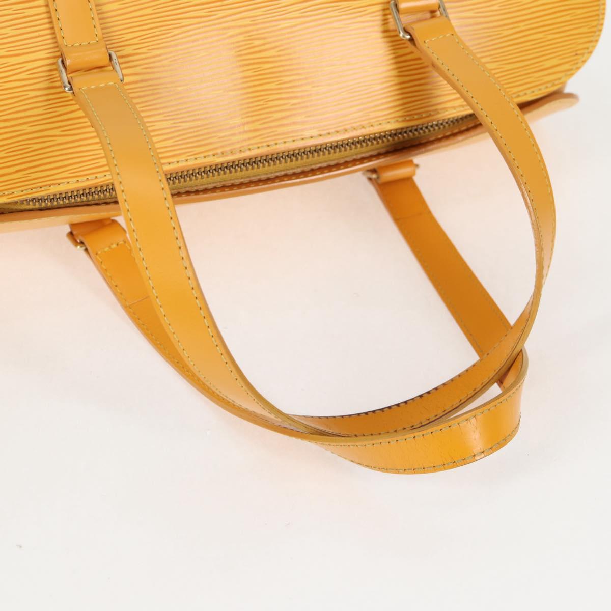 Louis Vuitton Papillon, Yellow, Leather, handbag