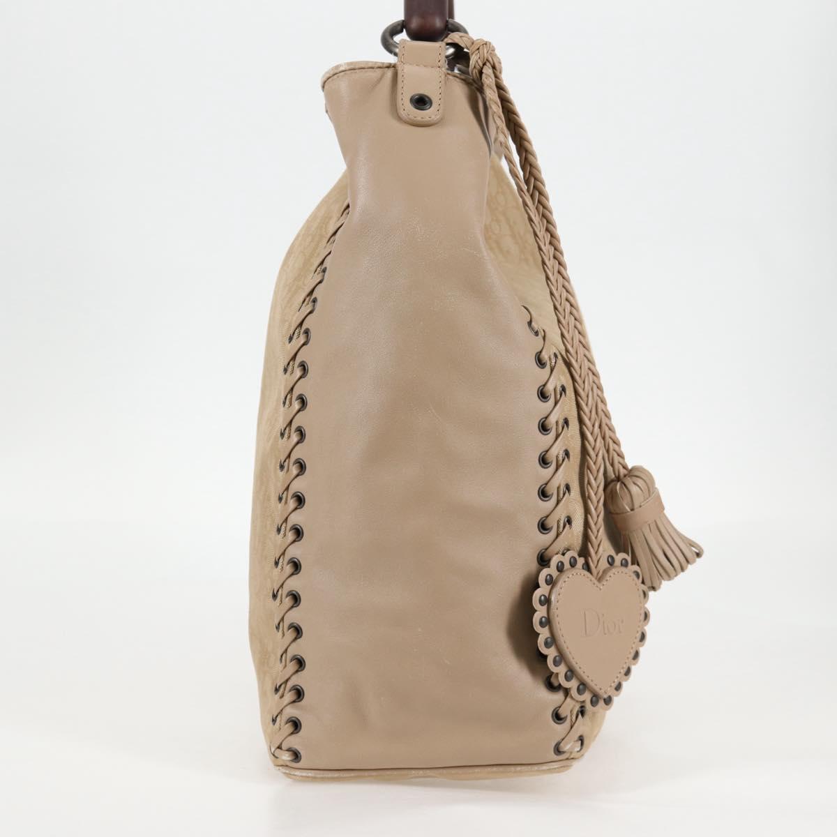 Dior Trotter, Beige, Canvas, handbag