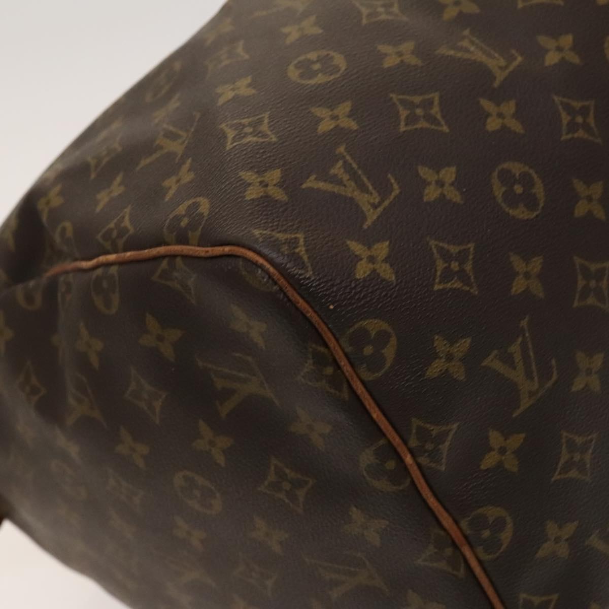 Louis Vuitton Keepall 55, Brown, Canvas, travel