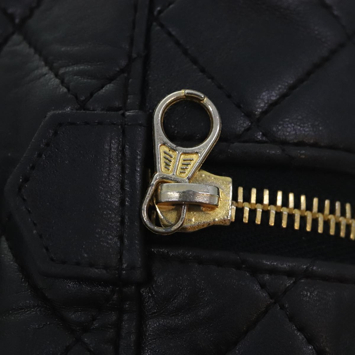 Chanel Vanity, Black, Leather, handbag