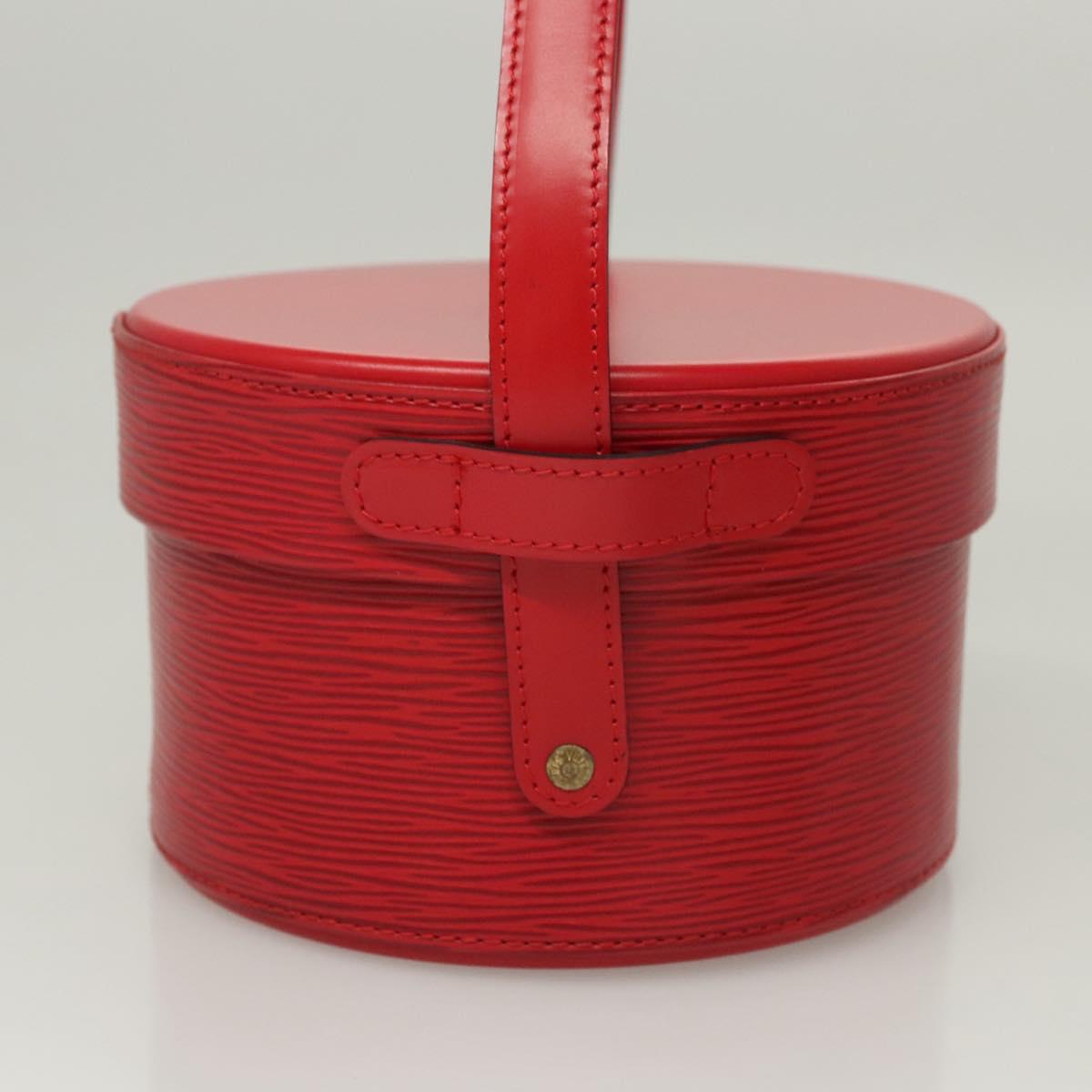 Louis Vuitton Vanity, Red, Leather, handbag