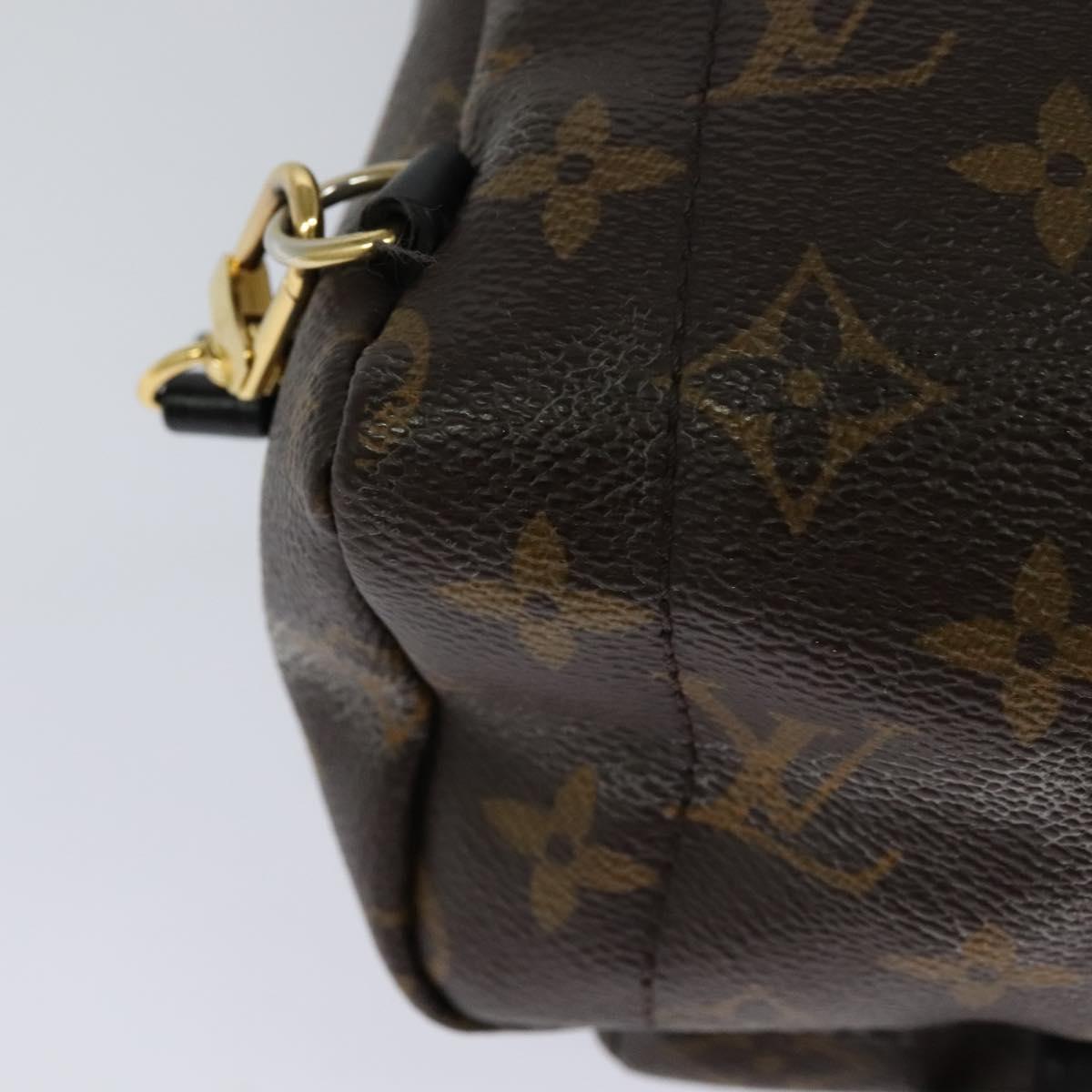 Louis Vuitton Palm Springs mini, Brown, Canvas, backpack
