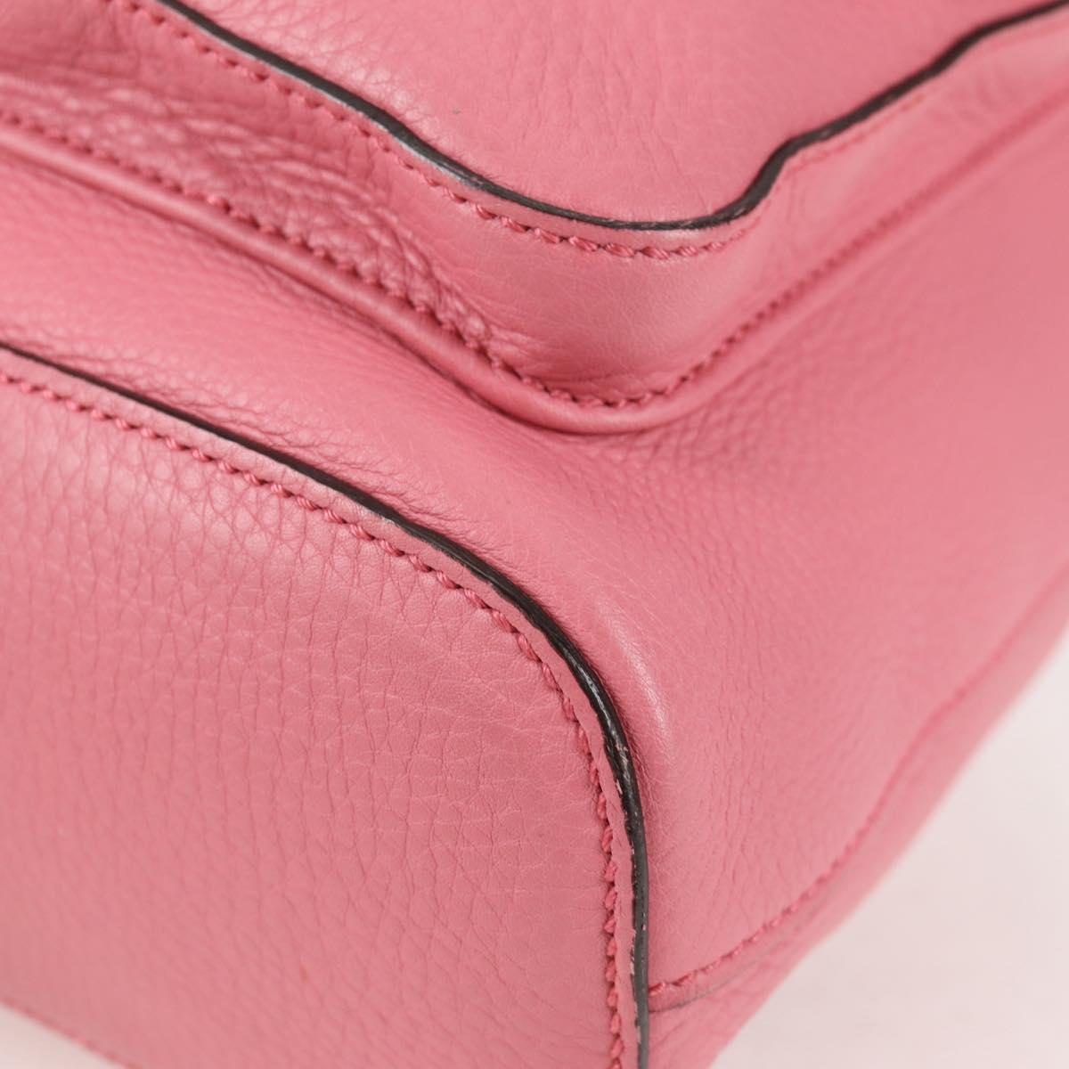 Gucci Bamboo, Pink, Leather, backpack