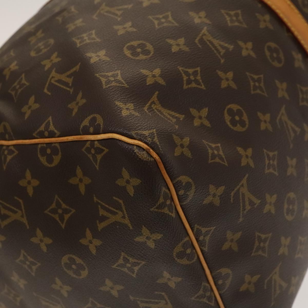 Louis Vuitton Keepall 55, Brown, Canvas, travel