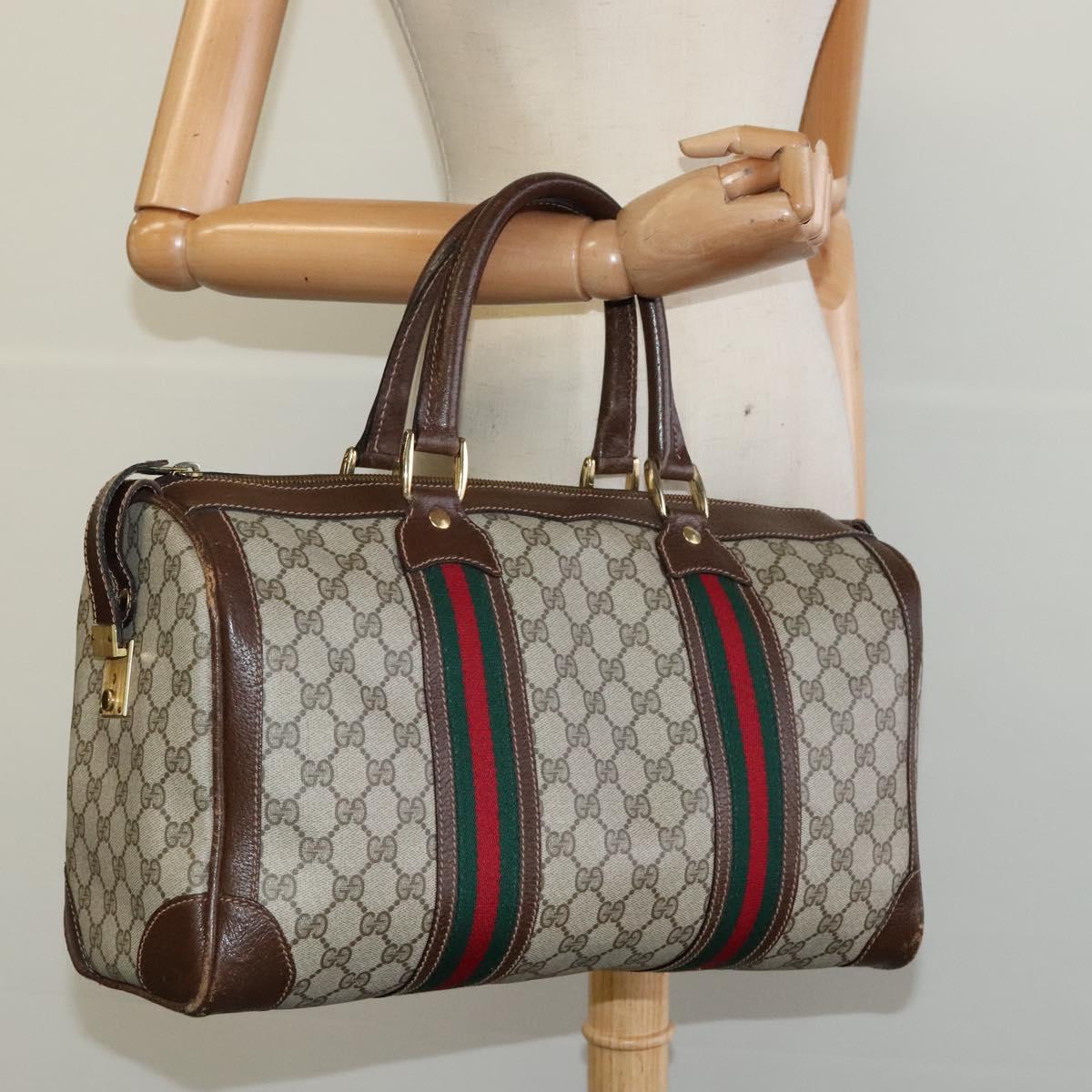 Gucci Ophidia, Beige, Canvas, handbag