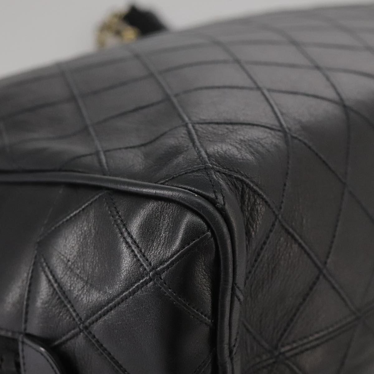 Chanel Camera, Black, Leather, shoulder